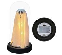 WIYETY Spirito luminoso in campana di vetro: luce notturna fantasma, spirito acrilico, luce notturna a batteria, per decorazione da tavolo, Halloween, decorazione da tavolo