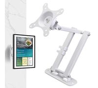 WIYETY Supporto da parete per TV Monitor Orientabile: supporto da parete per TV per Show 15 Supporto regolabile universale per monitor da 10 a 32 pollici, 100 x 100, 75 x 75 mm, per Plasma Curved