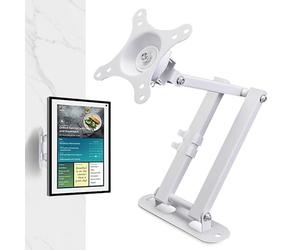 WIYETY Supporto da parete per TV Monitor Orientabile: supporto da parete per TV per Show 15 Supporto regolabile universale per monitor da 10 a 32 pollici, 100 x 100, 75 x 75 mm, per Plasma Curved