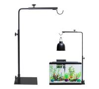 WIYETY Supporto per Lampada Rettile, Portalampade per Gabbia Habitat, Altezza Regolabile e Larghezza Supporto per Tartarughe, Drago Barba