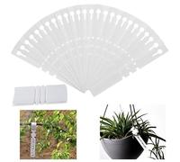 WIYETY Targhette per piante da giardino, in plastica, 600 pezzi, impermeabili, etichette, etichette per piante, etichette da giardino, per esterni, giardino, 21 x 2 cm (bianco)