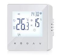 WIYETY Termostato intelligente per ambiente: WiFi programmabile, termostato ambiente per acqua, riscaldamento a pavimento e caldaie, termostato digitale, programmabile 230 V, LCD 3 A, con telecomando