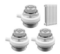 WIYETY Valvola di sfiato automatica 1/2 pollici: 3 pezzi radiatore valvola di sfiato set in ottone, valvola del radiatore autofirato