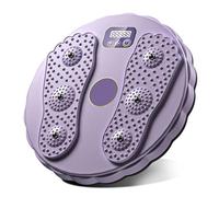 WIYETY Vita con contatore, antiscivolo Twist Waist Disc, giradischi per massaggiare, vita girevole per fianchi, portata massima 300 kg, viola