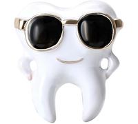 Wiywef Occhiali da sole Spilla Denti Carino Dentista Pin Cartoon Dente Spilla Piccoli Gioielli Accessori per Dentista Medico Infermiera Vestiti