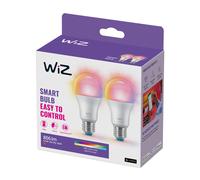 WiZ A60 Lampadina LED opaca WiFi E27 8,5W RGBW Set da 2 WiZ