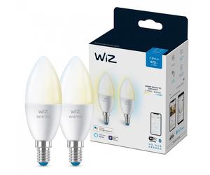 WIZ C.E14 Bianchi 2x Lampadina Wi-Fi Bianco caldo/Neutro E14