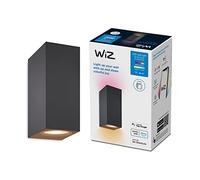 WiZ Colour Imageo Smart Connected WiFi Plafoniera Spot 2 Pack [nero], controllo tramite app per illuminazione interna, soggiorno, camera da letto