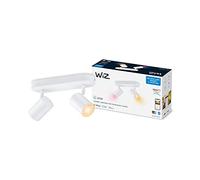 WiZ Faretto Smart Imageo WiFi, Luce Bianca o Colorata Dimmerabile, 2x5W, 2 Punti Luce, Bianco, Tecnologia SpaceSense, Controllo Vocale (Alexa, Apple HomeKit, Google Home)