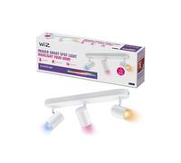 WiZ Faretto Smart Imageo WiFi, Luce Bianca o Colorata Dimmerabile, 3x5W, 3 Punti Luce, Bianco, Tecnologia SpaceSense, Controllo Vocale (Alexa, Apple HomeKit, Google Home)