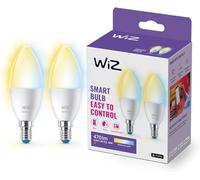 WIZ C.E14 Bianchi 2x Lampadina Wi-Fi Bianco caldo/Neutro E14