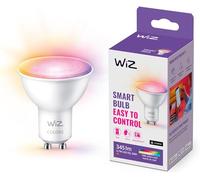 WiZ Faretto Smart WiFi, Luce Bianca e Colorata, Plastica, attacco GU10, equivalente a 50W, Tecnologia SpaceSense, Controllo Vocale (Alexa, Apple HomeKit, Google Home)