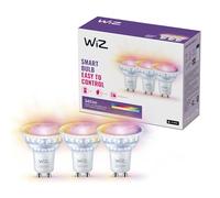 WiZ GU10 Smart LED Glass Bulb - 50W, stile classico con 16 milioni di colori + sfumature di bianco, Wi-Fi/Bluetooth, controllo vocale/App, funziona con Google Home, Alexa e HomeKit
