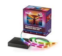 WiZ HDMI Sync Box con retroilluminazione TV, sincronizza la luce con film, giochi e musica, HDMI 2.0, Striscia LED RGBIC per TV da 75-85 pollici, controllo con App, compatibile con Google e Alexa