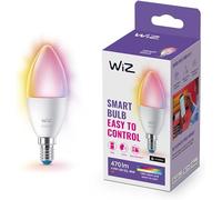 WiZ Lampadina Smart Dimmerabile Luce Bianca o Colorata Attacco E14 40W Candela