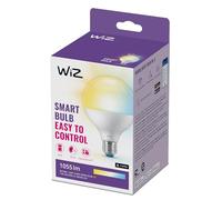 WiZ Lampadina Globo Smart WiFi, Luce Bianca da Calda a Fredda, attacco E27, equivalente a 75W, Tecnologia SpaceSense, Controllo Vocale (Alexa, Apple HomeKit, Google Home)