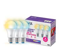 WiZ Lampadina Goccia Smart WiFi, Luce Bianca da Calda a Fredda, attacco E27, equivalente a 60W, Tecnologia SpaceSense, Controllo Vocale (Alexa, Apple HomeKit, Google Home), confezione da 3