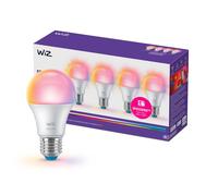 WiZ Lampadina Smart LED A60 E27 Confezione da 4 Luce bianca e colorata