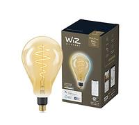 WiZ Lampadina Smart WiFi, Luce Bianca da Calda a Fredda, Filamento Ambrata, E27, 25W, Tecnologia SpaceSense, Controllo Vocale (Alexa, Apple HomeKit, Google Home), Dimmerabile
