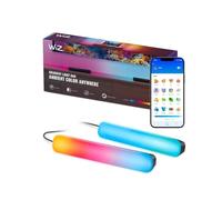 WiZ Light Bars, 2 barre luminose Gradient, RGBIC, facile installazione e posizionamento versatile, connessione WiFi, controllo con App/Voice Control, compatibile con Google Home, Alexa e HomeKit