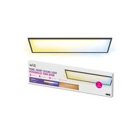 WiZ Plafoniera Smart Rettangolare, Luce Bianca da Calda a Fredda, Dimmerabile, 36W, Nero