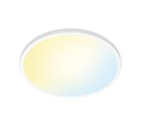 WiZ Plafoniera Smart Super SlimWiFi, Luce Bianca Dimmerabile, 22W, Bianco, Tecnologia SpaceSense, Controllo Vocale (Alexa, Apple HomeKit, Google Home)