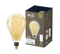WiZ Lampadina Smart WiFi, Luce Bianca da Calda a Fredda, Filamento Ambrata, E27, 25W, Tecnologia SpaceSense, Controllo Vocale (Alexa, Apple HomeKit, Google Home), Dimmerabile