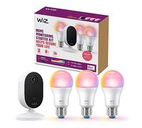 Starter kit di telecamere di sicurezza per interni WiZ con 3 x E27 WiZ