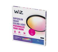 WiZ SuperSlim Plafoniera LED RGBW Ø42cm nera WiZ