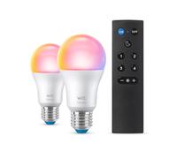 Wiz Tunable White & Color set da 2 lampade LED con telecomando A60 E27, 2200-6500 K, 8,5 W, 8720169074972, A60 Tunable White & Color [Lampadine > Lampade a LED]
