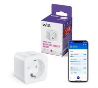 WiZ Wi-Fi Smart Plug, Tipo F, 230 V, 50 Hz, Installazione Facile, Certificazione Matter, Controlli Connessi, Comandi Vocali, Funziona con Alexa, Google Home e Apple Home, Confezione da 1