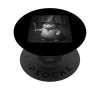 Wizard Cat Meme Funny Spooky Witch Cat Halloween Meme PopSockets PopGrip Adesivo