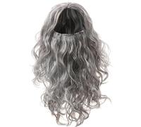 Wizard Costume Men da 14 pollici Long Curly Grey Wig Reusibili Le parrucche di Halloween per Halloween COSPLAY Party Dress Up |.Parrucche