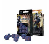Wizard Dadi Set RPG Gioco di Ruolo Giochi Q-WORKSHOP Blu Navy & Arancione Dnd