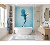 Wizard & Genius Murale Adesivo Carta Da Parati Squalo Blu 192x260 cm