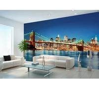 Wizard & Genius Murale Carta da Parati Non Tessuta New York Blu 366x254cm