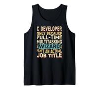 Wizard Job Title Quote - Funny C Developer Canotta