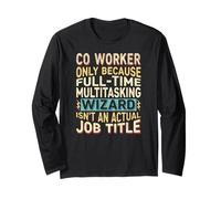 Wizard Job Title Quote - Funny Co-Worker Maglia a Manica