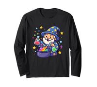 Wizard Mescolando Pozioni Colorate Maglia a Manica