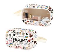 Wizard TV Show Clear Makeup Bag You Had The Power All Along My Dear PU Leather Cosmetic Bag con manico OZ regalo, Il Power Pu, No
