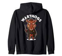 Wizard Warthog con Magia Incantesimo Bacchetta Parodia Felpa con Cappuccio