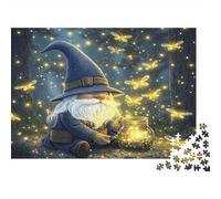 Wizard with Fireflies, puzzle impossibile, sfida per adulti, gioco educativo, 1000 pezzi, opera d'arte per adulti, regali a partire dai 14 anni, 70 x 50 cm/1000 pezzi