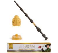 Wizarding World Harry Potter, bacchetta a sorpresa Magical Collector Wands con base da esposizione di Hogwarts, serie Professori (i modelli variano)