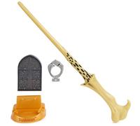 Wizarding World Harry Potter, Bacchetta Magica di Lord Voldemort in plastica con Supporto Hogwarts, Circa 30 cm, Giocattolo per Bambini dai 14 Anni in su, Articolo per Fan