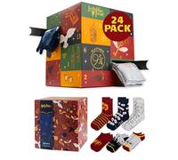 Wizarding World Harry Potter Calendario Dell'avvento - Calze Cotone | Motivi Divertenti E Simpatici, Advent Calendar Originale, Atmosfera Calda Natale, Regalo Pronto Da Offrire Per Uomo