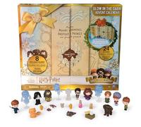 Wizarding World Harry Potter, calendario dell'avvento fosforescente 2024 Micro Magical Moments, 24 giocattoli a sorpresa, calendario dell'avvento di Natale adatto dai 6 anni in su