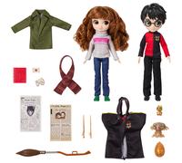 Wizarding World Harry Potter Set regalo di bambole e accessori Harry Potter e Hermione Granger da 8 pollici, oltre 20 pezzi, giocattoli per bambi