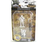 Wizkids D&D Pathfinder Deep Cuts Unpainted Miniatures: Towns Farmer/Aristocrat