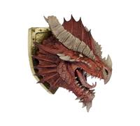 WizKids D&D Repliche di The Realms: Placca Trofeo Drago Rosso Antico - Edizione Limitata 50° Anniversario | Montaggio a Parete | Testa di Drago