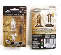 WIZKIDS Deep Cuts Miniature Non Dipinte Mayor E Town Crier (Confezione Da 6)